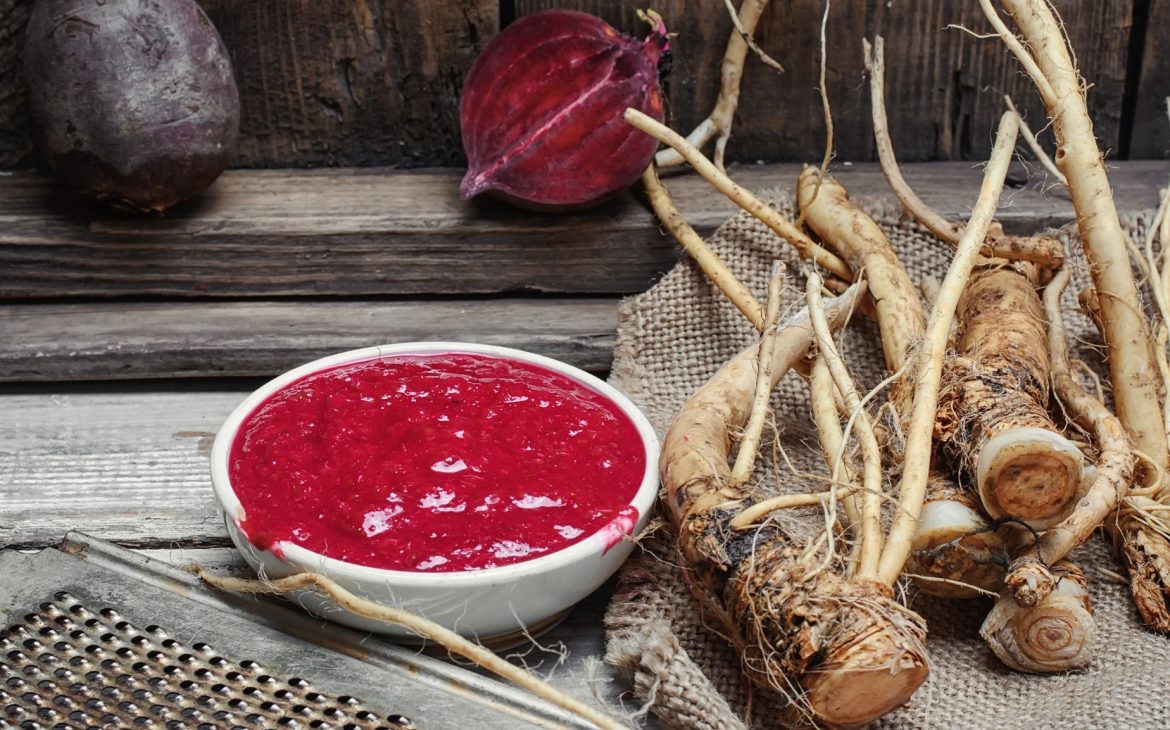 Ukrainian Easter Basket: Horseradish and Beetroot