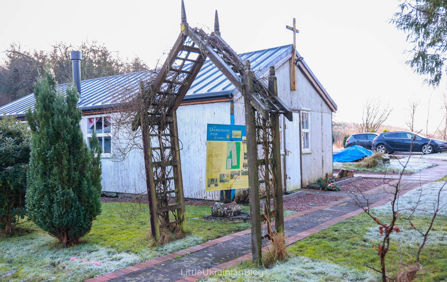 Hallmuir Chapel, POW Chapel, Lockerbie Ukrainian POW Chapel, Lockerbie POW, Lockerbie Ukrainians, Ukrainian Diaspora, Chapel Exterior