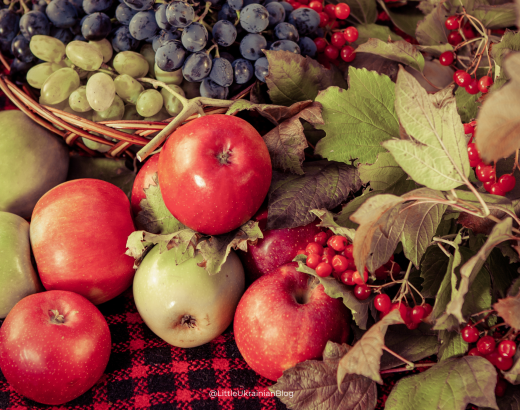 осіння страва. Ukrainian autumn dishes. Ukrainian autumn food.